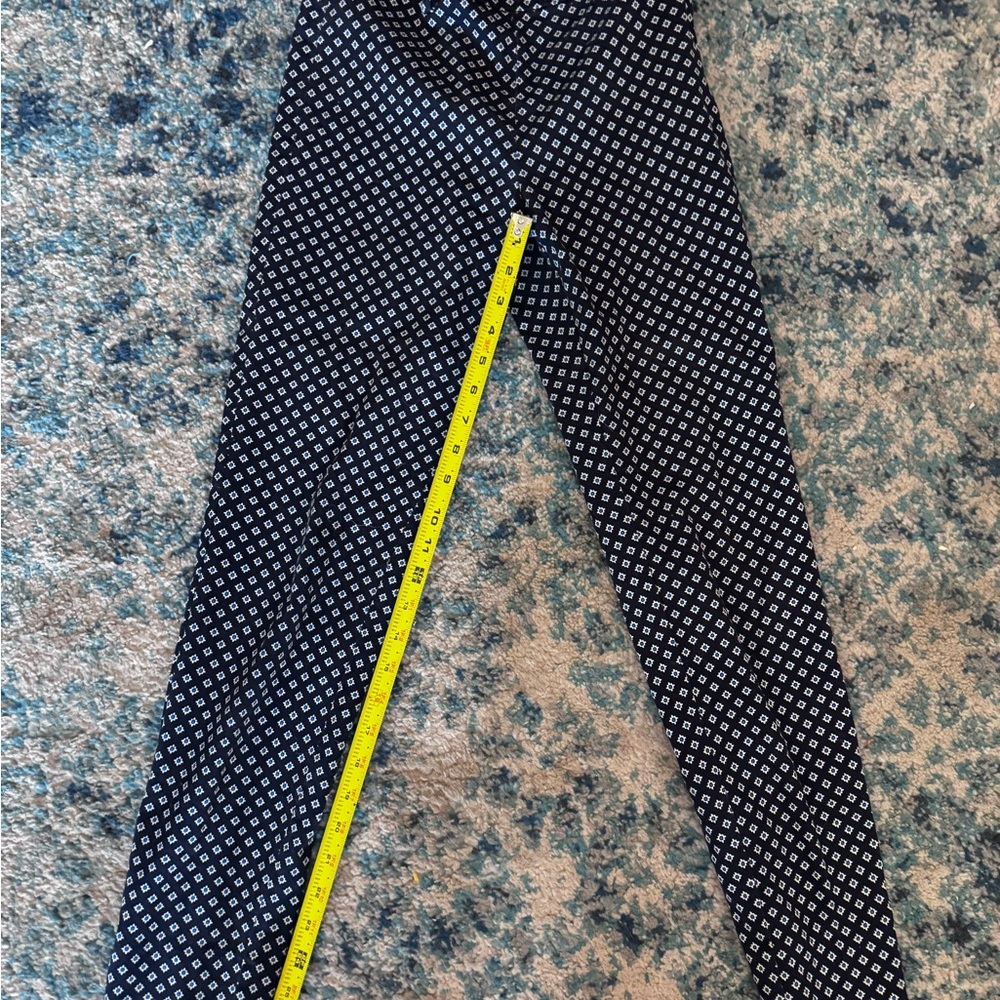 H&M dark blue flower pattern pants